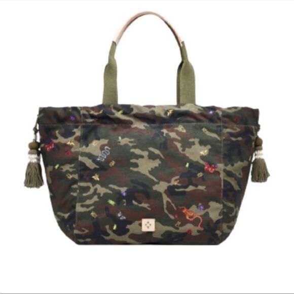 India Hicks Fortune Tote - Camo - New - Picture 1 of 15